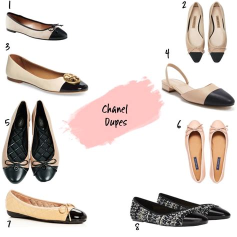 chanel dupe ballet flats